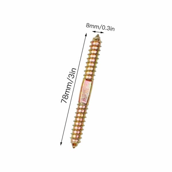 10 treskruer 80 * 8 mm gjengede selvborende for møbelmontering