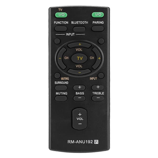 Replacement Remote Control RM-ANU192 Compatible with Sony Soundbar SACT60BT HTCT60BT SSWCT60_Super Gift