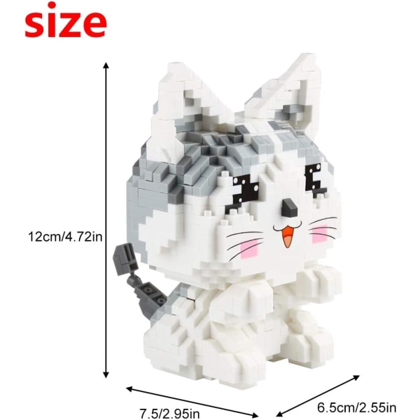 Cat Micro Building Blocks, Animal Mini Murrick Blocks Legetøjssæt