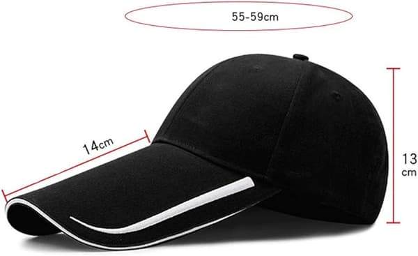Ekstra langskjermet vasket bomullsbaseballcaps