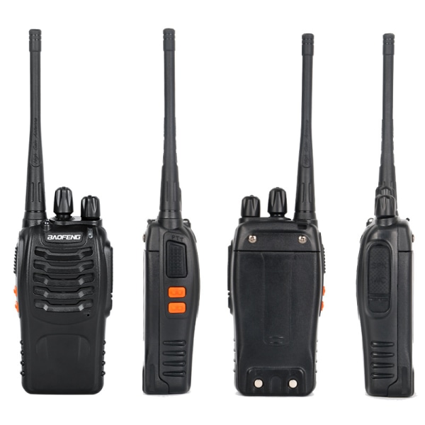 Kommunikasjonsradioer med lang rekkevidde, oppladbare walkie talkie-radioer med seksveis multibåndslader, robust, business, fa