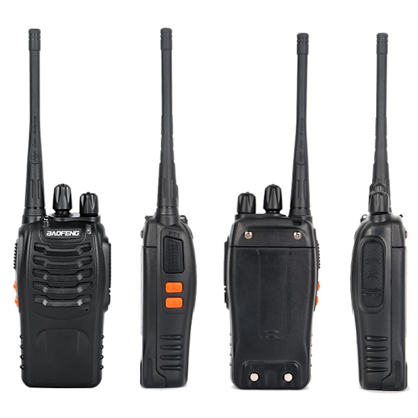 Langdistanse Kommunikasjonsradioer, Oppladbare Walkie Talkie Radioer med Seksveis Multibåndlader, Robust, Bedrift, Fa