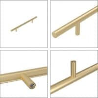 10 Kitchen Handles Gold Cabinet Handles 128mm Brass Kitch