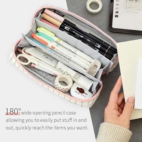 Penalhus Grid Penalhus med 3 rum Stationery Bag