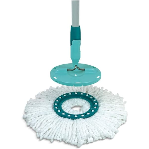 2-pak Clean Twist Disc Mop-erstatningshoveder, ideelle til fliser og S
