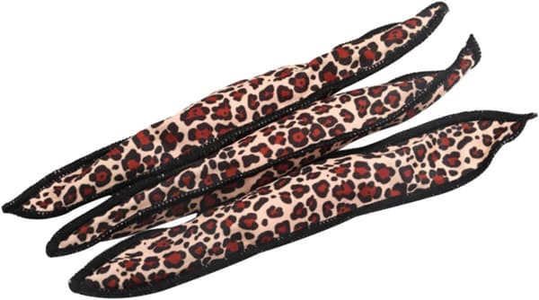 6 stk leopardmønstrede svampehårruller sommerfuglehårruller DIY-værktøj til kvinder piger