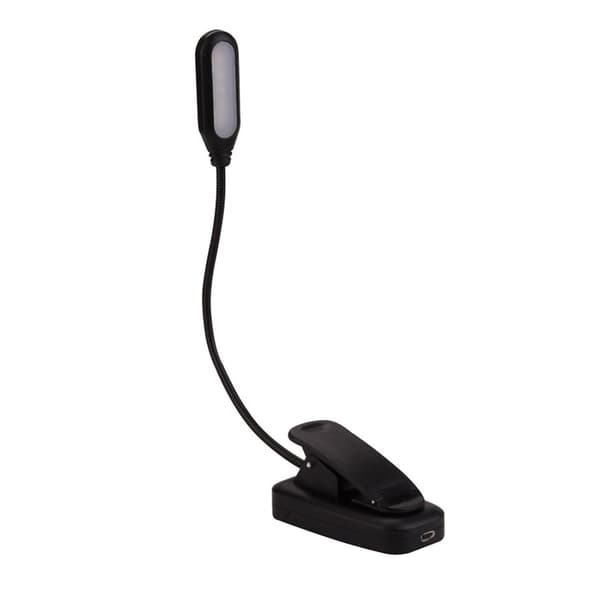 Portable LED Clip Table Lamp with Flexible Arm, Adjustable, Robust, Lightweight, Eye-Friendly, Perfect for Night Reading
