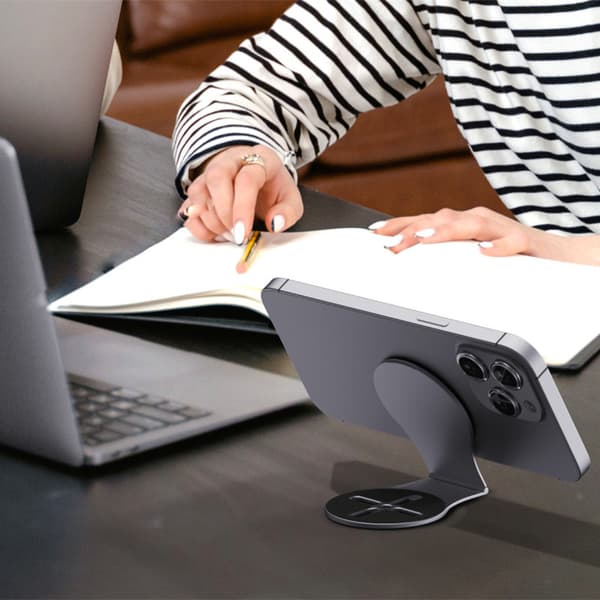 Magnetisk Sammenleggbart Telefonstativ Justerbar Holder for Skrivebord