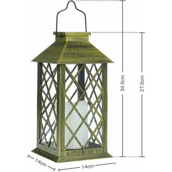 TS-sett med 2 solcellelamper med lyseffekt Solcellebelysning for utendørs bruk Hagedekorasjon Solcellelampe i form av et lys. [Klass