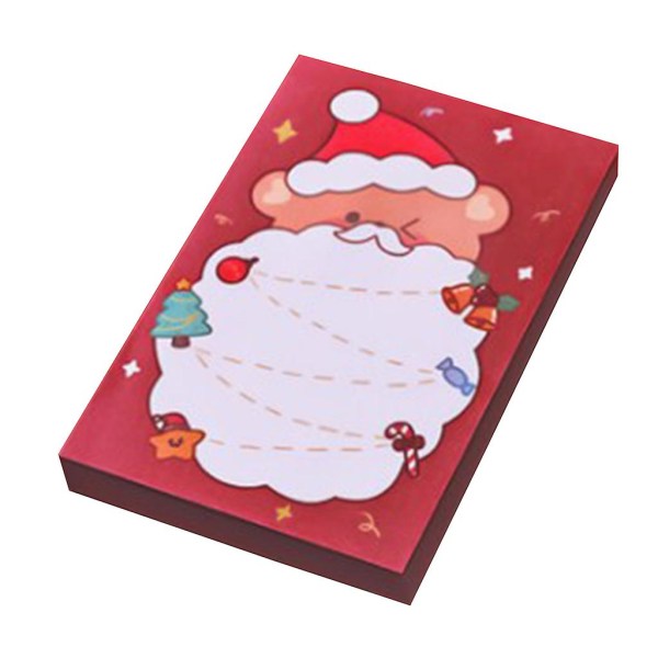 Julemanden Klassisk Jule-Memo Pad Sød Lomme-Memo Pad Mini Skrivebog Julemanden