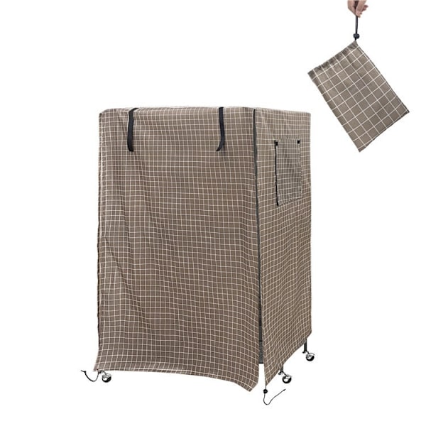 Fågelbursöverdrag, Fågelbursöverdrag för natten, Vattentäta Fågelbursöverdrag för Djur (210D, Khaki) - 130*96*59cm