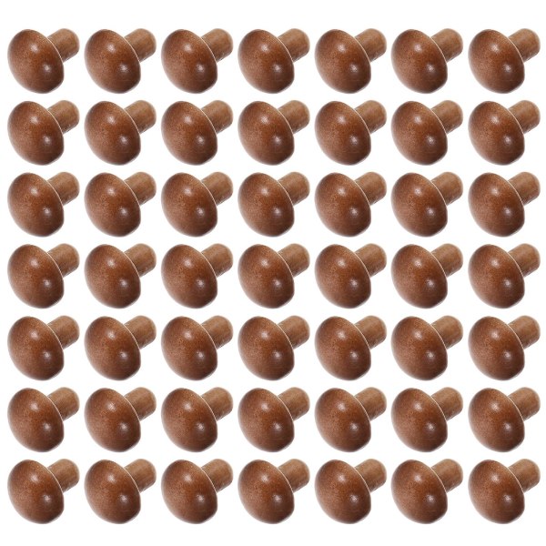 50 stk Simulerte Mikrolandskapsopp Soppdekorasjoner Multifunksjonelle Mini Sopppynt Kaffe 2,5x2,5cm
