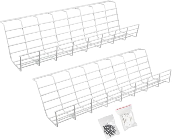 2 stk Kabelopbevaring under Skrivebord Kabelorganisator