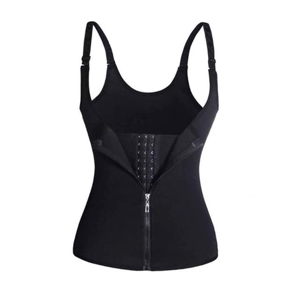 Midjetræner Shapewear Top Midjetræner Slank Talje Sort S