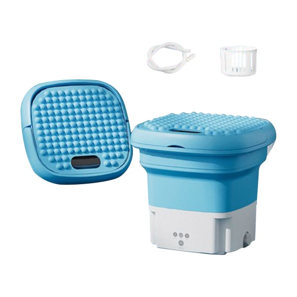 2,8l Sammenleggbar Dehydreringsvaskemaskin Liten Mini VaskemaskinBlå Blue