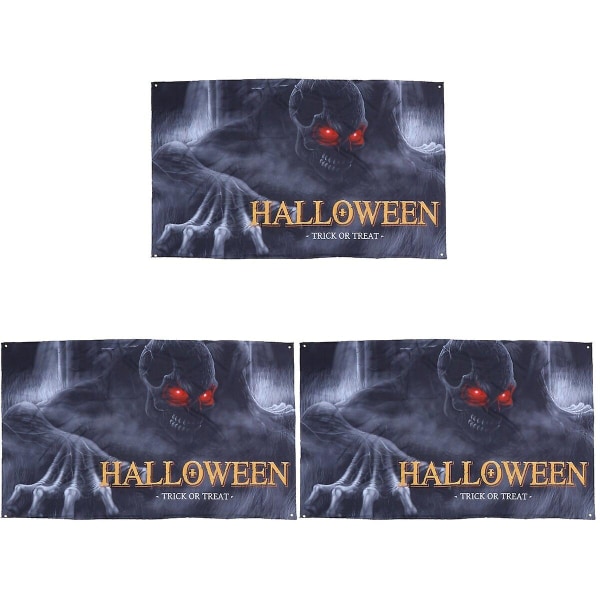 5 stk Spøgelses Halloween Baggrundsdug Væghængende Baggrund Halloween Foto Baggrund 3 stk 180X115CM 3 pcs 180X115CM