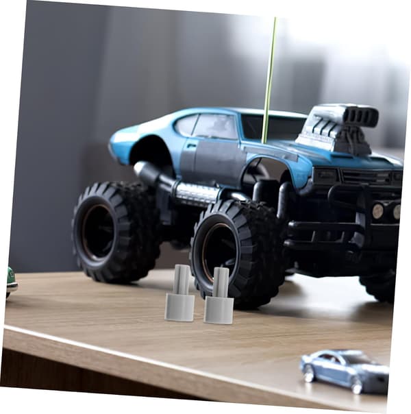 4 stk bilhjulskoblinger kompatible med Lego kryssakselkobling