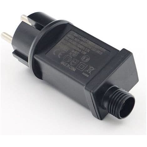 12V 12W LED Power Supply - IP44 Waterproof Transformer for String Lights - Indoor and Outdoor Use