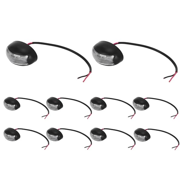10 stk LED-lys sidelys energisparende tilhenger lastebil