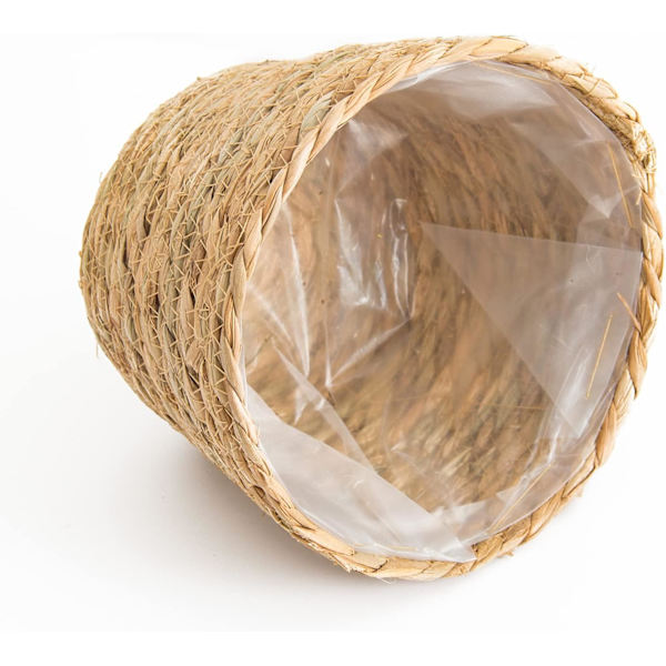 Kasvikorit sisäkasveille, meriheinäkukat kasvipottien peite säilytyskori järjestämiseen, 21*12cm