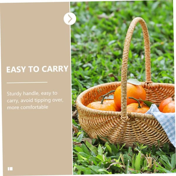 Creative Watermelon Handheld Woven Basket Multifunctional Storage Basket