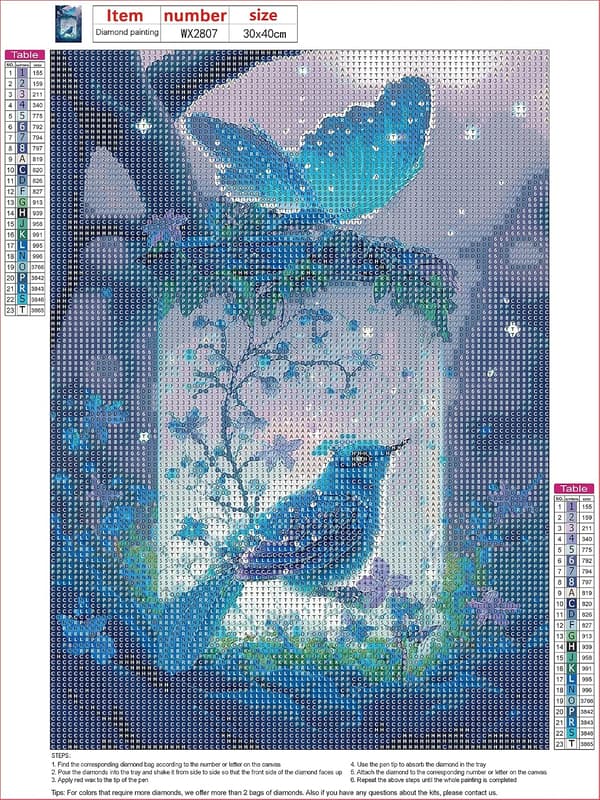 (37) 2 stykker DIY Diamantmaling Julekit, 5D Julebroderi