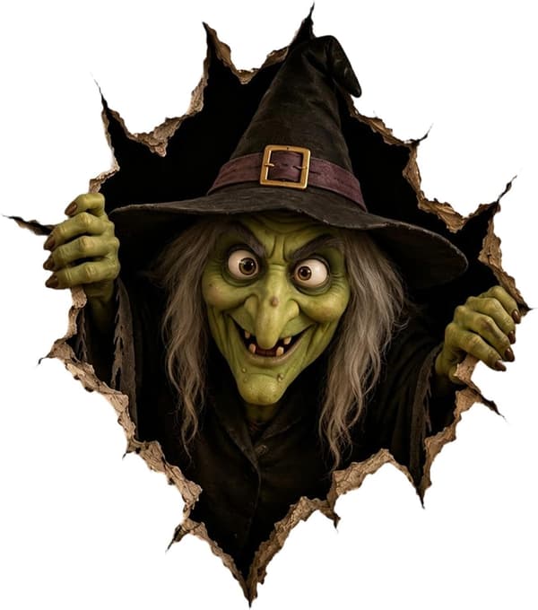 Halloween Spooky-Themed Wall Decals for Home Decor, Halloween 3D Wall Decals - A