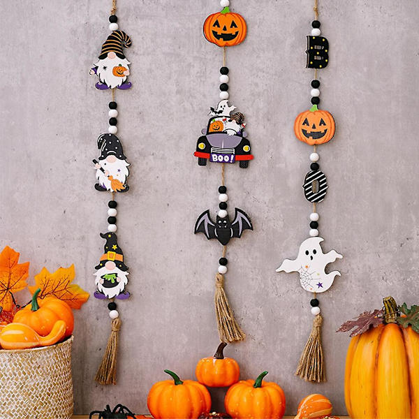 DwarfCute Halloween-stemning Ornament Tregnom Dekorasjon Henger 3 Stiler -Dverg