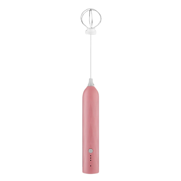 Kaffe, Håndholdt Melkeskummer, Elektrisk Melkeskummer, Baking Mini Elektrisk Eggpisker, Dobbelt Bruk Rosa