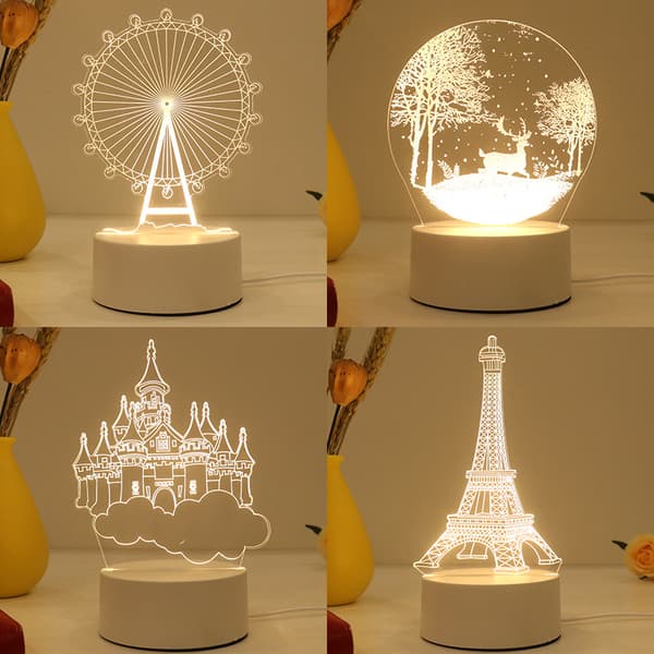 3D LED Lamp Creative Night Lights - Table Lamp for Home Decor