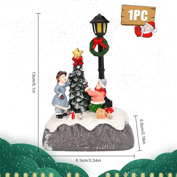 Light Up LED Christmas Scene Small Christmas Tree Scene Small Res