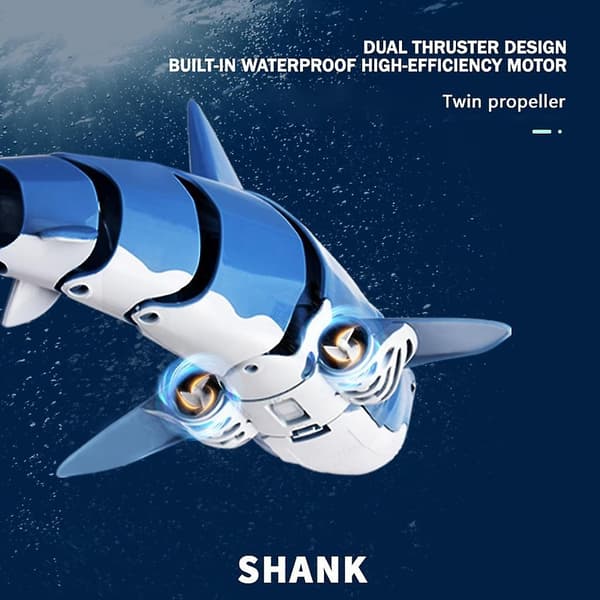 2.4g Remote Control Simulated Shark Boat, Underwater Remote Control Electric Speedboat
