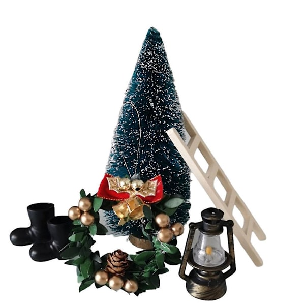 Klassiske Miniature Dukkehuss Tilbehør Rolleleg Legetøj Jul Tema