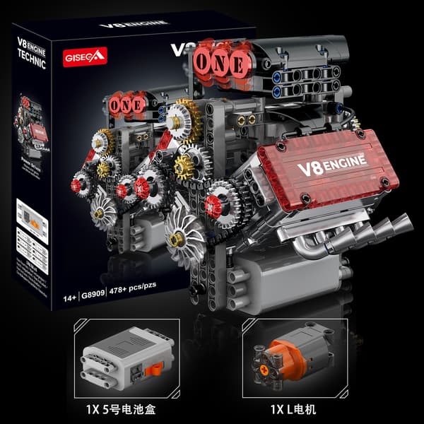 V8 Engine Mechanical Model Building Kit - Educational Assembly Toy V8 engine V8 engine
