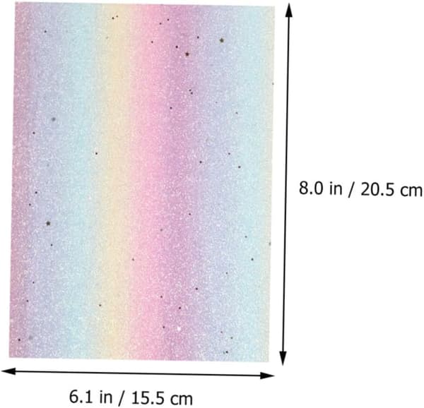Rainbow Gradient Leather Fabric Glitter Material for DIY Bag Jewelry Decoration