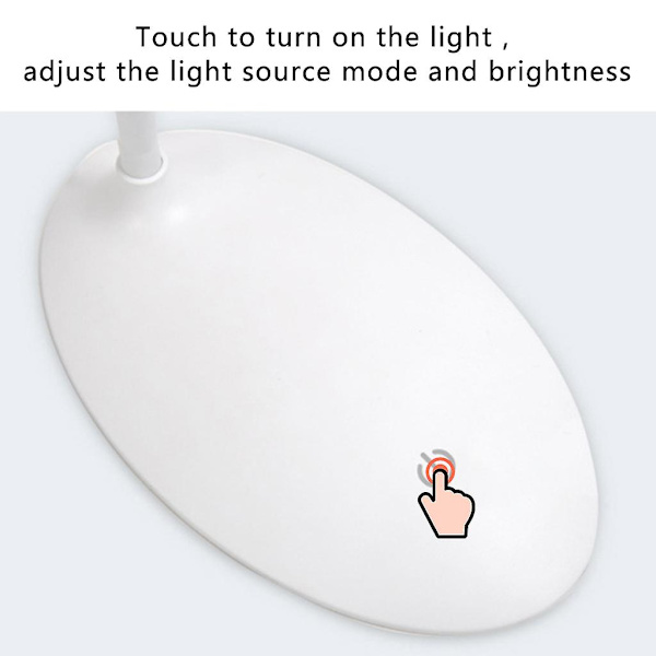 LED-skrivbordslampa Vikbar Dimbar Touch Control DC5v USB-driven skrivbordslampa Nattlampa