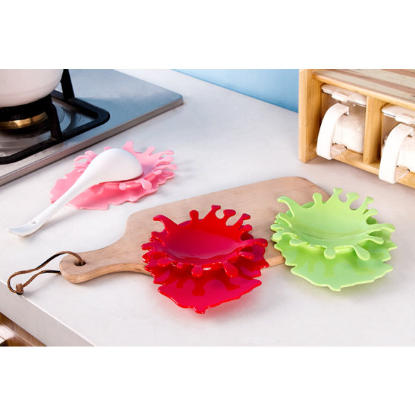 Spoon Rest Holder Silicone Ketchup Shaped Splash Holders Mustard Spoon Rest Kitchen Baking Aid Cup Holder Creative Gift