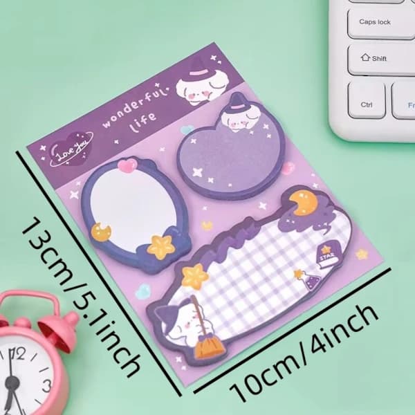 4 pcs Handbill Notes Combination Sticker Cartoon Sticker FBAJQQ0020-SET[XJ]