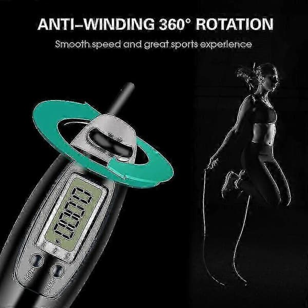 Pyzl Wireless Jump Rope, Electronic Counting Wire Rope (Blue Wireless) Gift