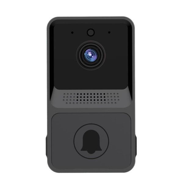 Smart Trådlös Dörrklocka Wifi Hd Kamera Video Telefon Intercom Smart Säkerhet IntercomSvart