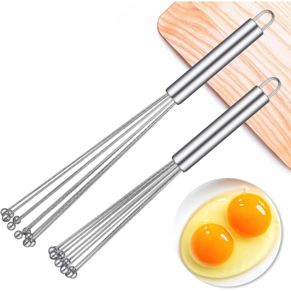 Äggvisp, blender i rostfritt stål för hemmet - mångsidigt verktyg för äggvisp, mjölkskummare, handpushmix