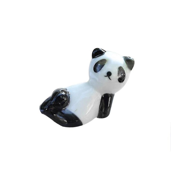 4st keramiska Panda Ätpinnar Rack Tecknad Djur Ätpinnar Hållare Hushålls ätpinnar Vila Kök Bordsservis