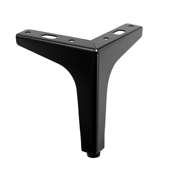 HA-4-pak 15 cm Sorte Metalmøbelben - til Skabe, Sofa, Sofabord, TV-bord og Andre Møbelben.