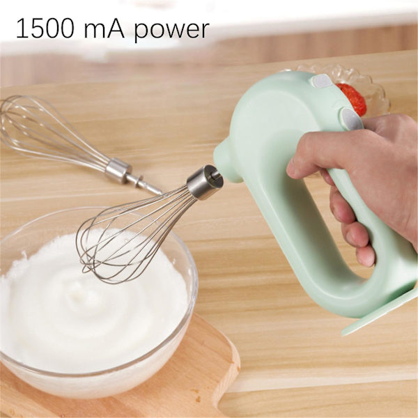 Elektrisk Manuell Mixer, Laddningsbart Batteri Drivs äggvisp, Sladdlös Handhållen Hackare, Kött, Grönsaker