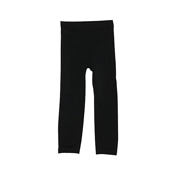 Flickor Vinter Varma Fodrade Tights Byxor Barn Elastiska Tjocka Leggings Nionde Byxor För 5-7 År (svart) Svart 6 år