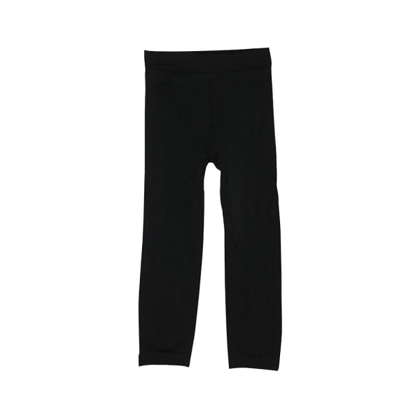 Piger Vinter Varme Forede Strømpebukser Bukser Børn Elastiske Tykke Leggings Niende Bukser Til 5-7 År (sort) Sort 6 år