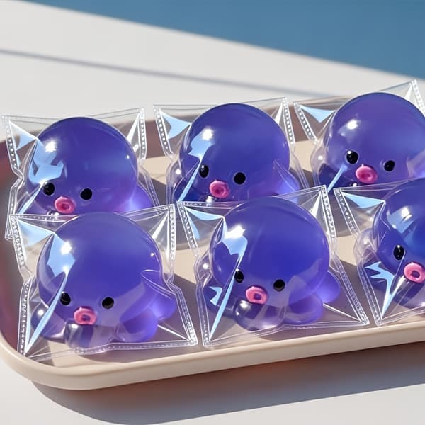 Bouncy Fun DIY Bubble Octopus Squishy Toy Slow Rising Bubble Squishy Clay-like Texture Gift