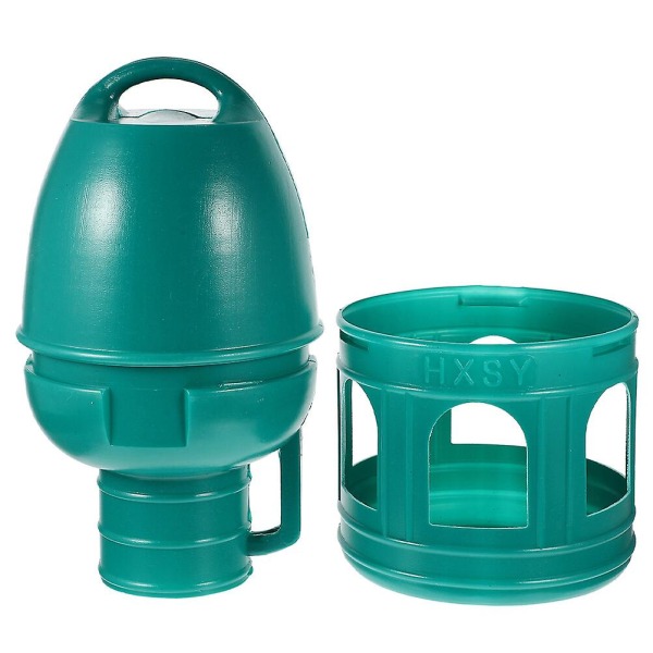 Fågelvattenbehållare Stor Kapacitet Duvmatare Bärbar Fågelvattenbehållare Duvtillbehör Mörk Grön Dark Green 32x18cm