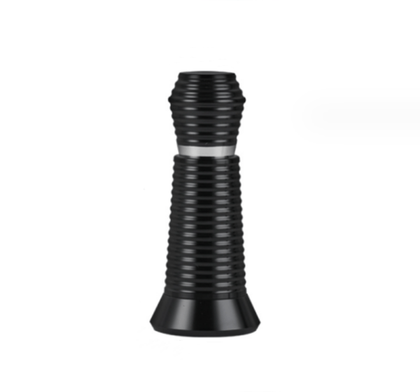 Black Threaded Coffee Distribution Tool Accessory, Aluminum Handle