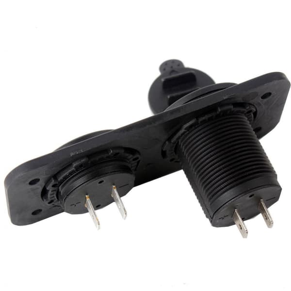 (Rød) DC LED Digital Voltmeter Dobbelt 2 USB-port Oplader til Bil Ma